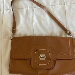Longchamp Small Tan Leather Handbag